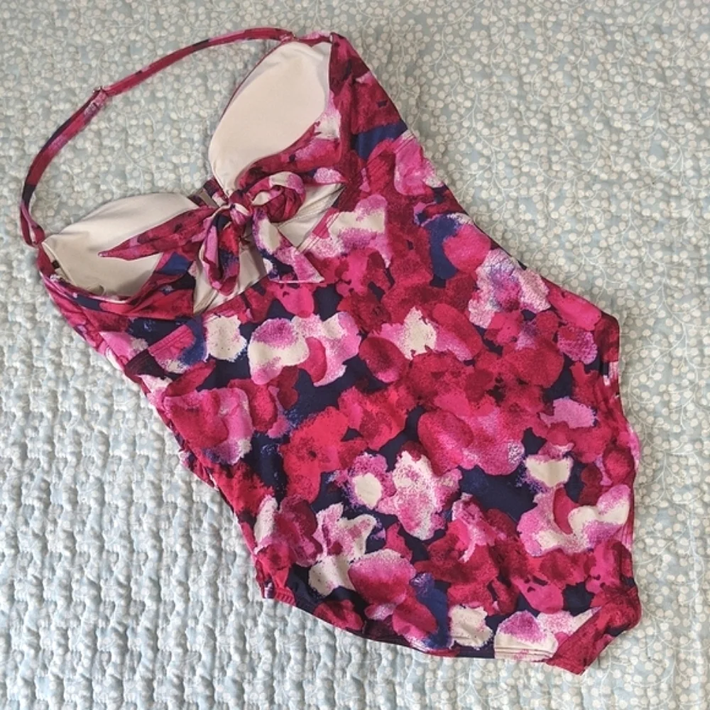 Calvin Klein Poppy Bandeau Maillot Swimsuit